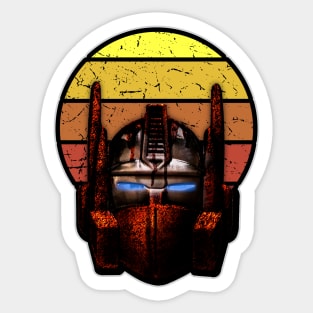 Optimus Prime Vintage Sunset Sticker